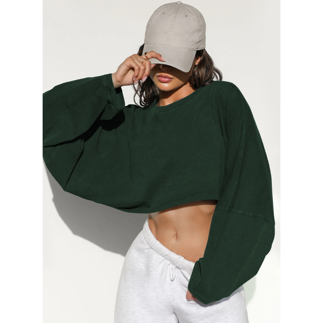 SKYE™ - Camisola Curta Descontraída