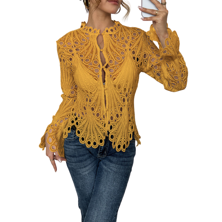 Isabella™ | Blusa com Detalhe Vazado