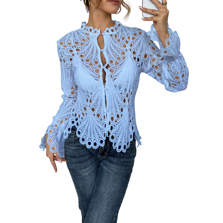 Isabella™ | Blusa com Detalhe Vazado