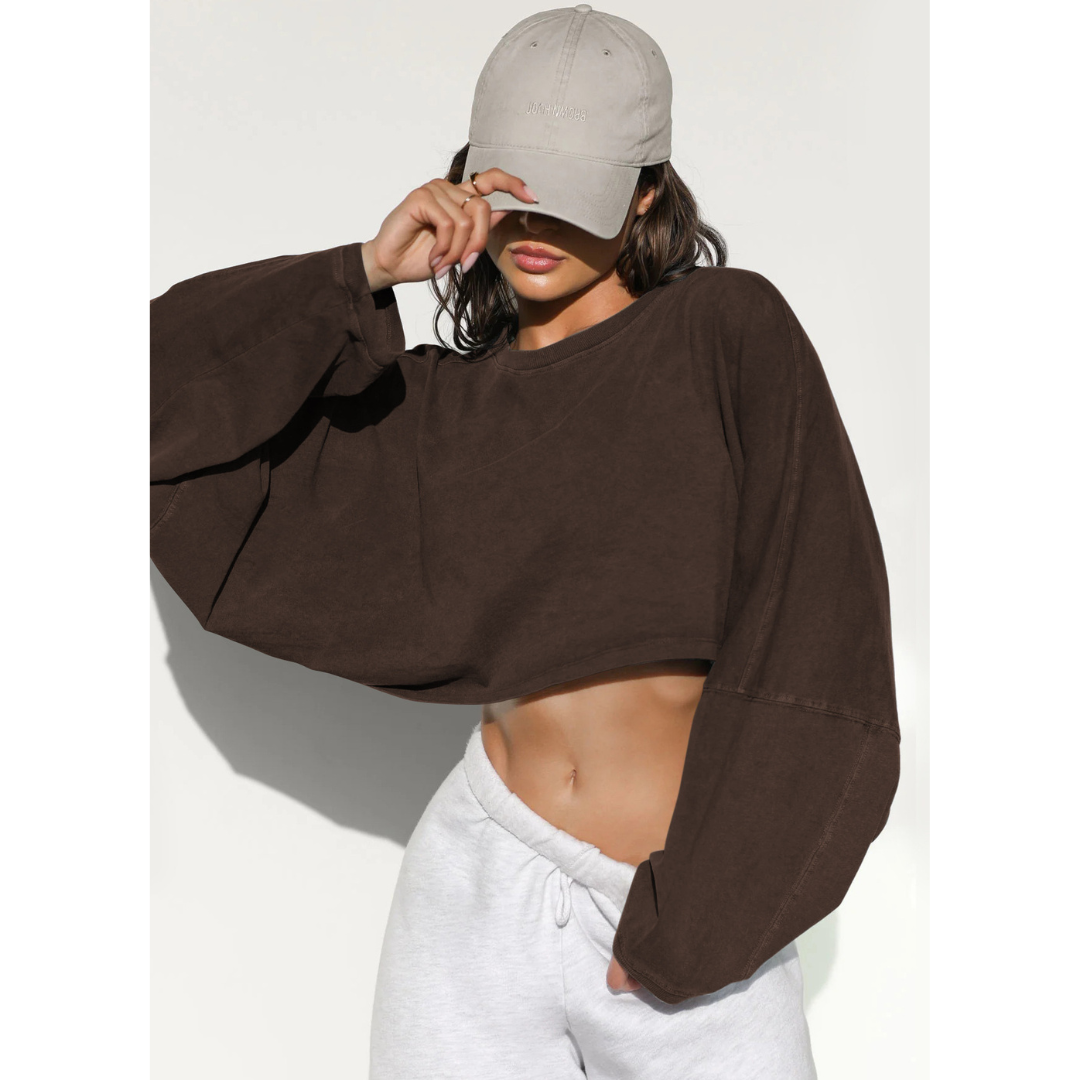SKYE™ - Camisola Curta Descontraída