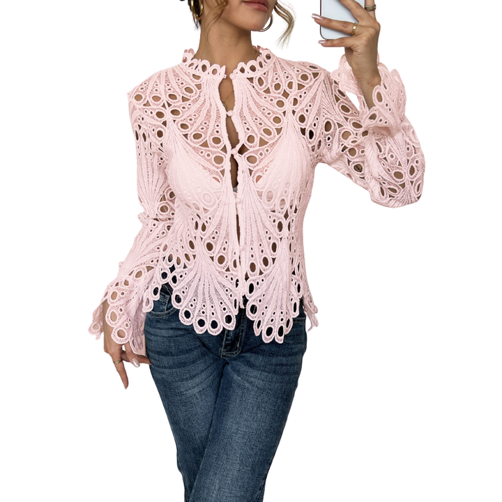 Isabella™ | Blusa com Detalhe Vazado