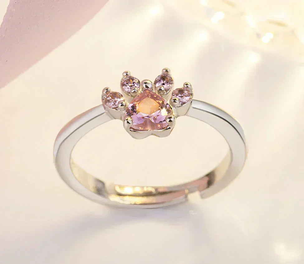 Arbour – 4-Piece Jewelry Set with Paw and Heart Zirconia Details