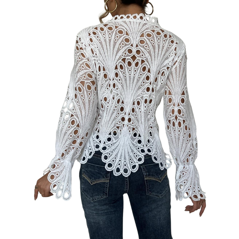 Isabella™ | Blusa com Detalhe Vazado