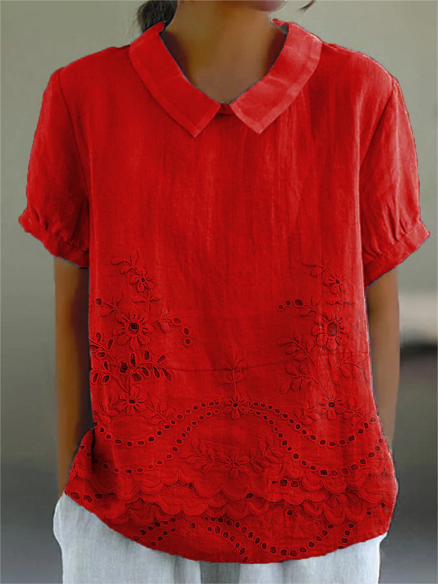 Sophie™ | Floral Embroidered Shirt