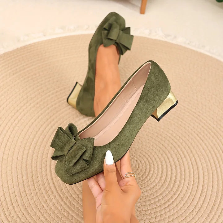 Eloria™ | Bow Block Heel Pumps