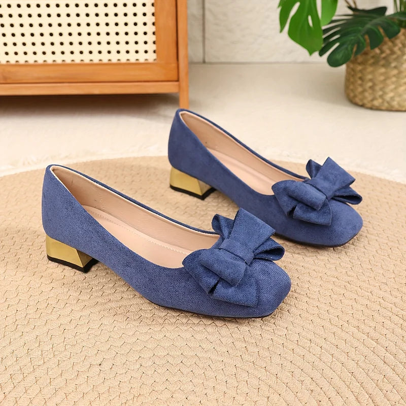 Eloria™ | Bow Block Heel Pumps