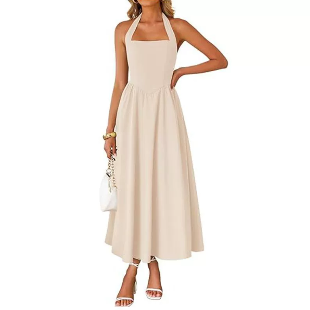 Madison™ | Vestido com Gola Halter Sem Mangas