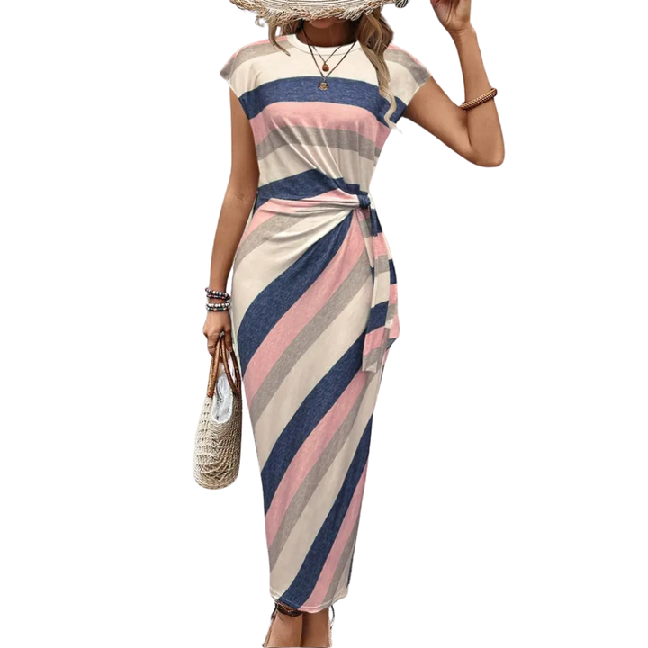 Scarlett™ | Striped Tie-Waist Bodycon Dress