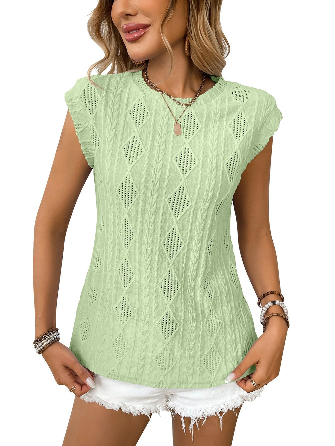 DELICE™ – T-shirt Chique de Malha Leve