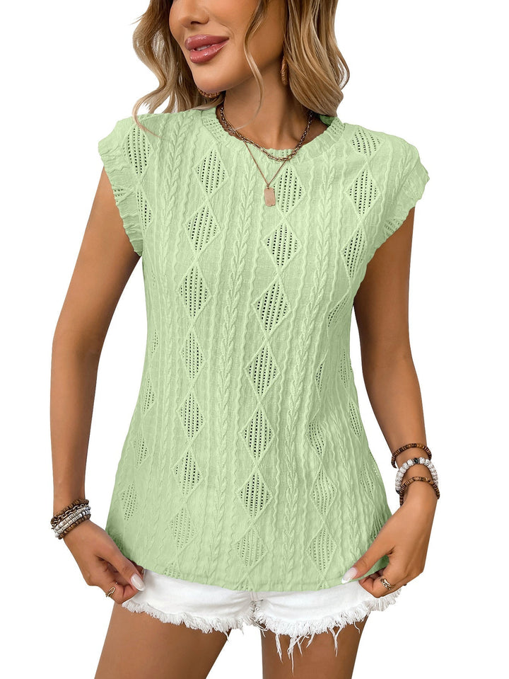 DELICE™ – T-shirt Chique de Malha Leve