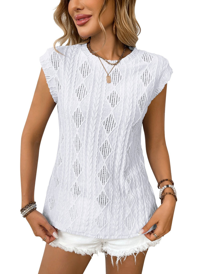 DELICE™ – T-shirt Chique de Malha Leve