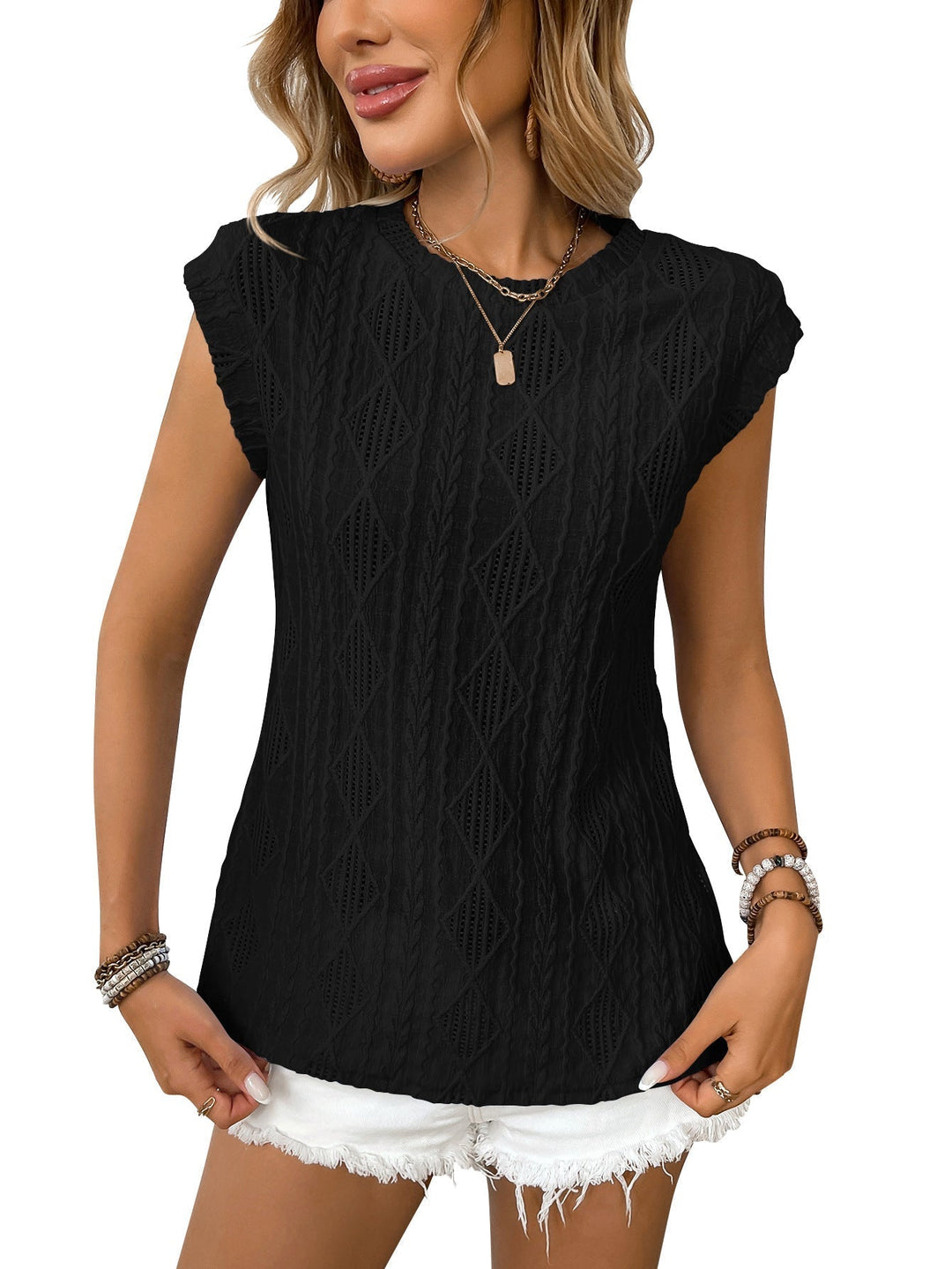 DELICE™ – T-shirt Chique de Malha Leve