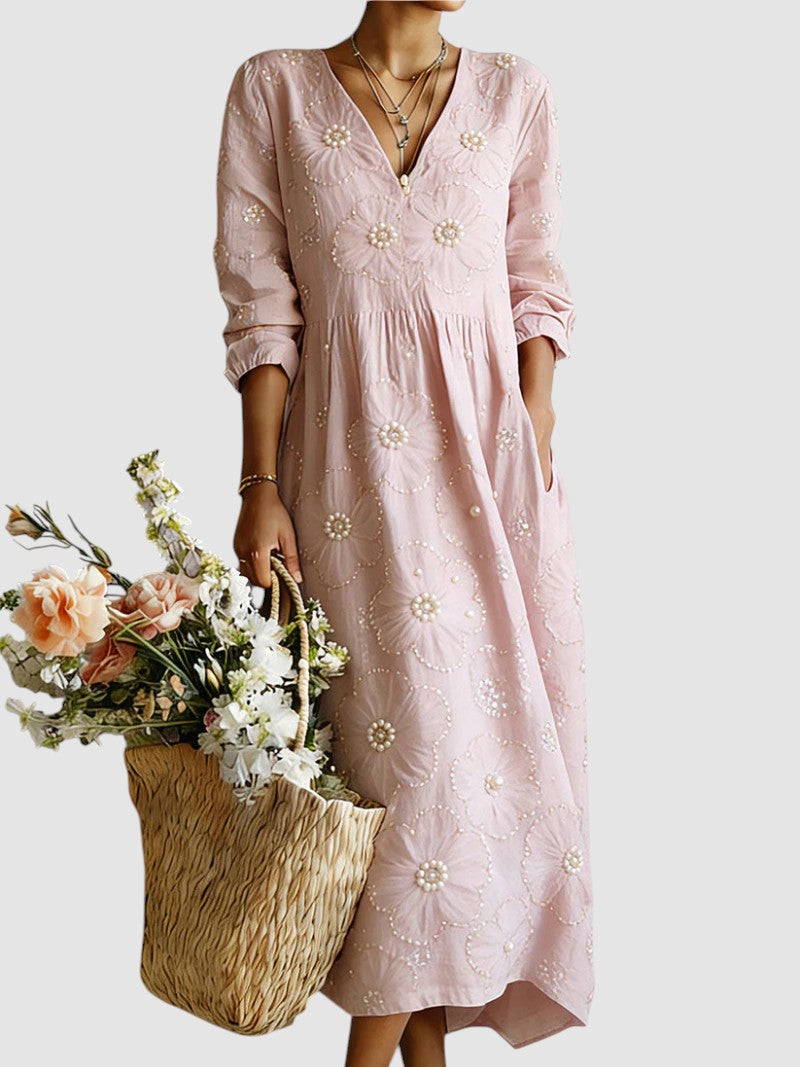 Lina™ | Floral Midi Dress
