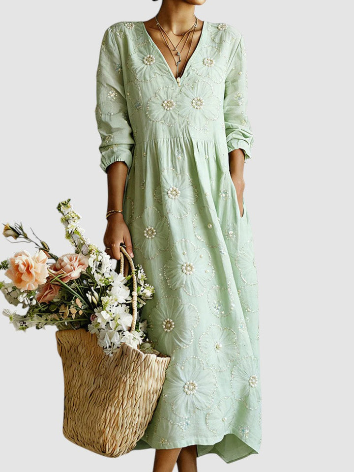Lina™ | Floral Midi Dress
