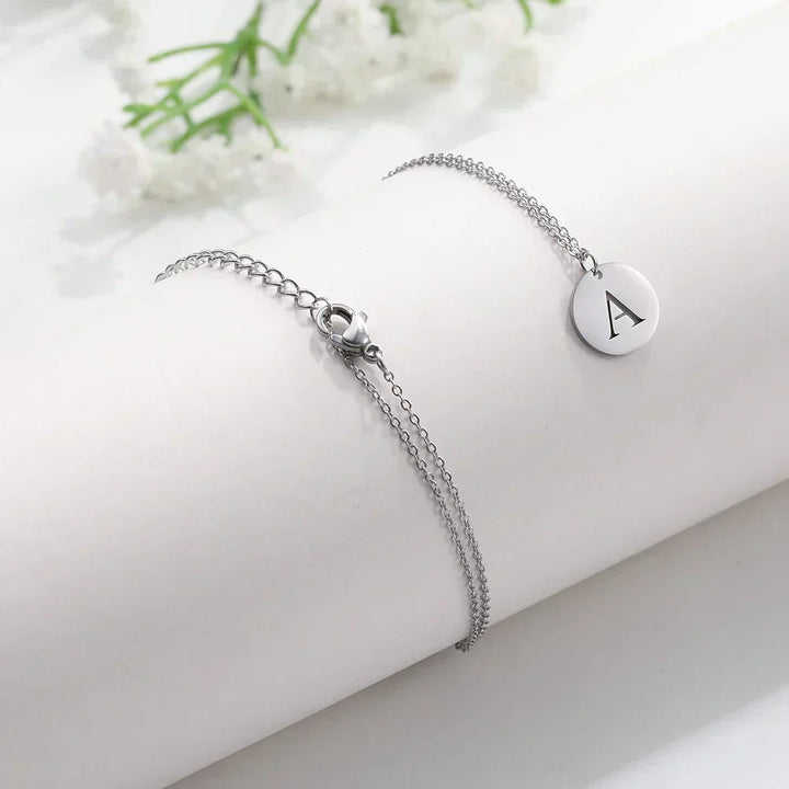 Elegant Gold Letter Pendant Necklace