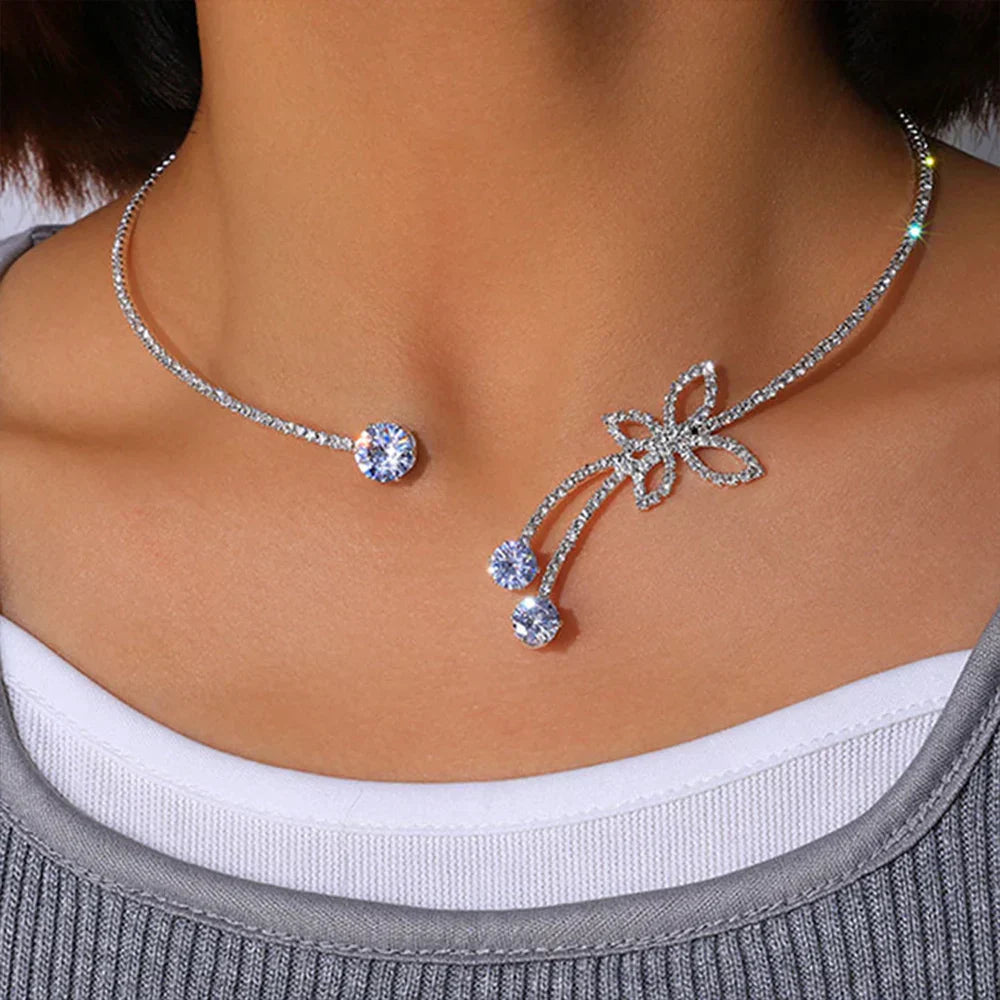 Colar Gargantilha Crystal Bloom