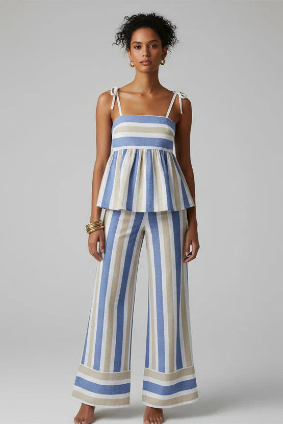 Hanne - Ensemble pantalon imprimé Tenue d'été