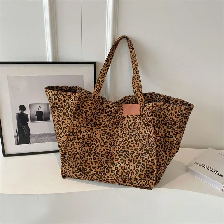 ODILE™ – Mala de Ombro Chique com Padrão Leopardo