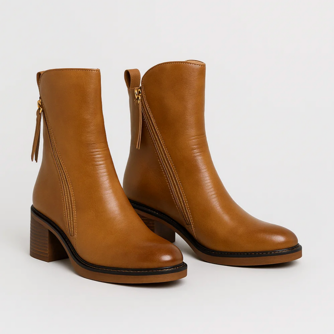 Megan™ | Botins de Couro