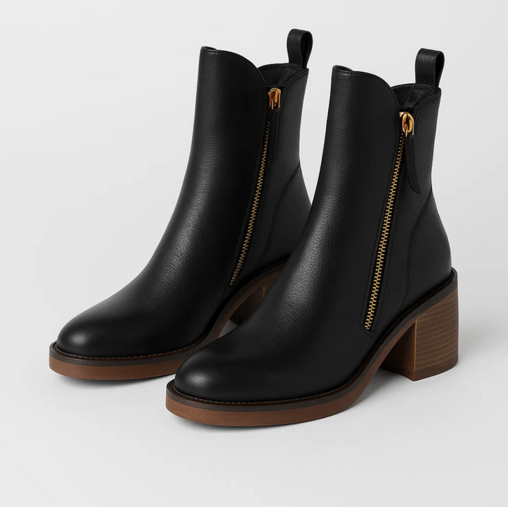Megan™ | Botins de Couro