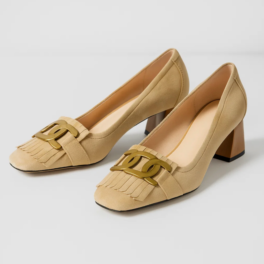 Mia™ | Suede Chain Loafers