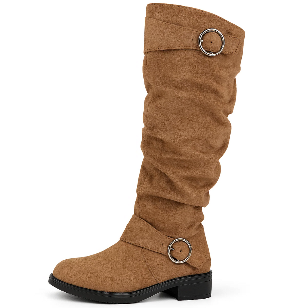 Maya™ | Suede Buckle Boots