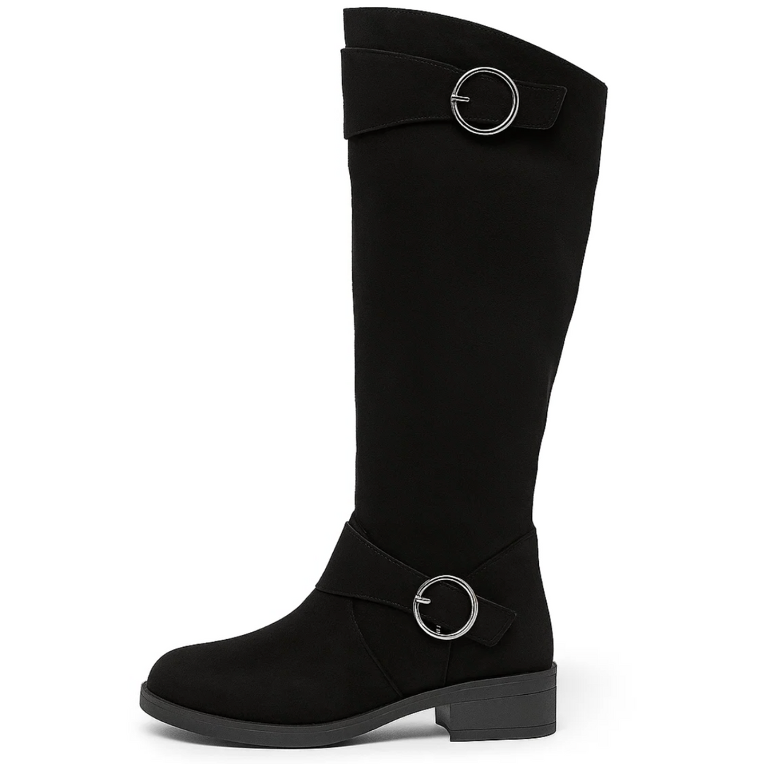 Maya™ | Suede Buckle Boots