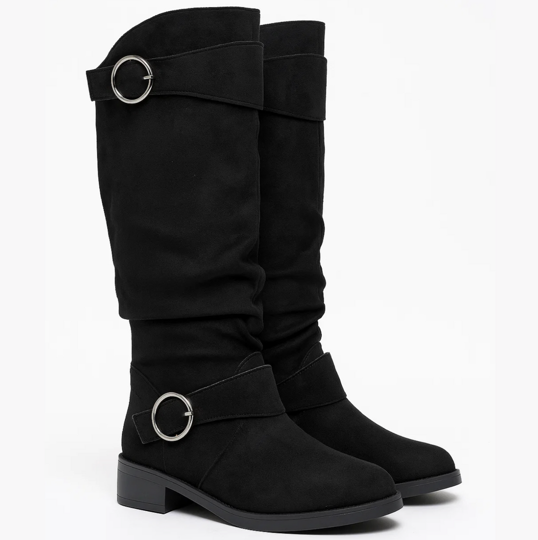Maya™ | Suede Buckle Boots