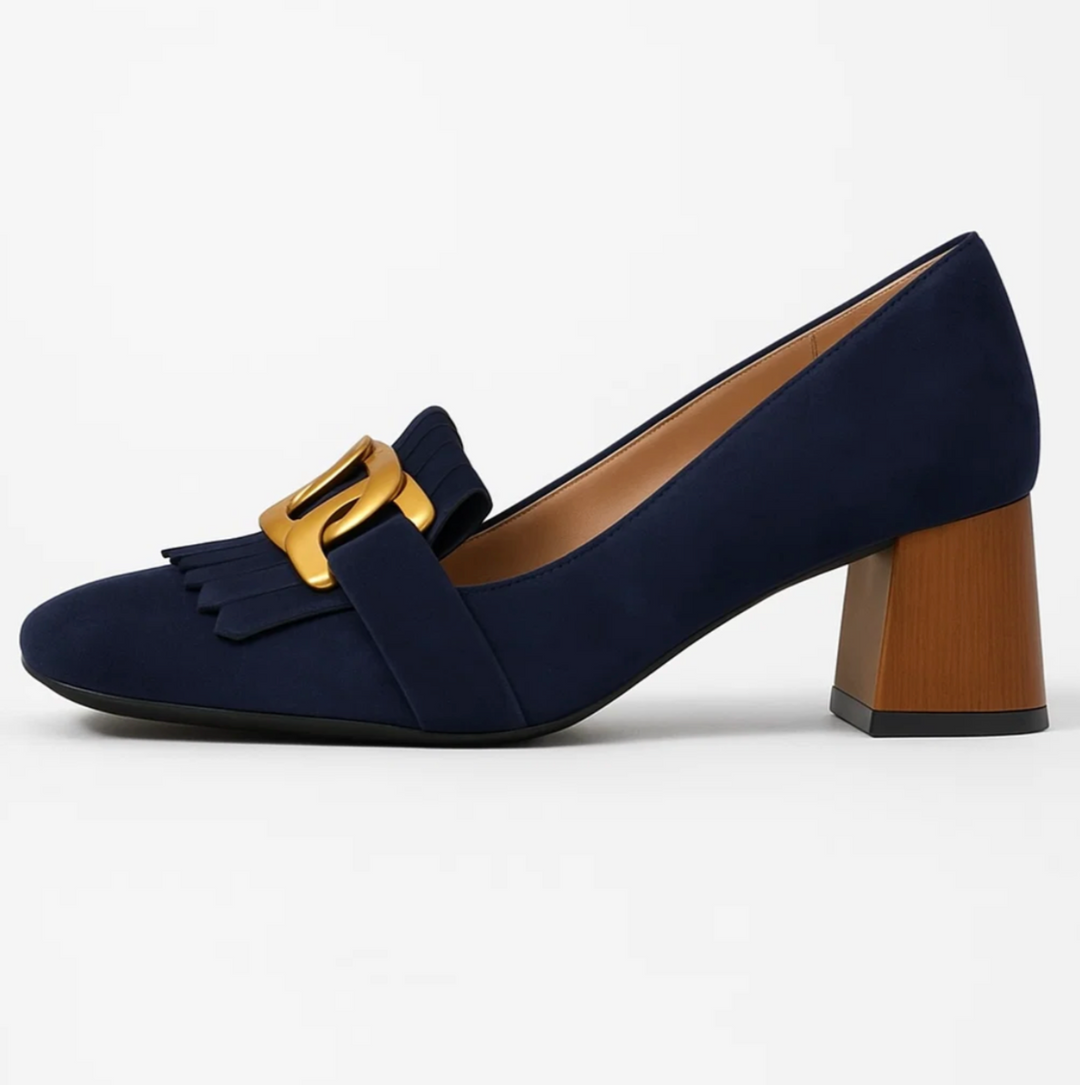 Mia™ | Suede Chain Loafers