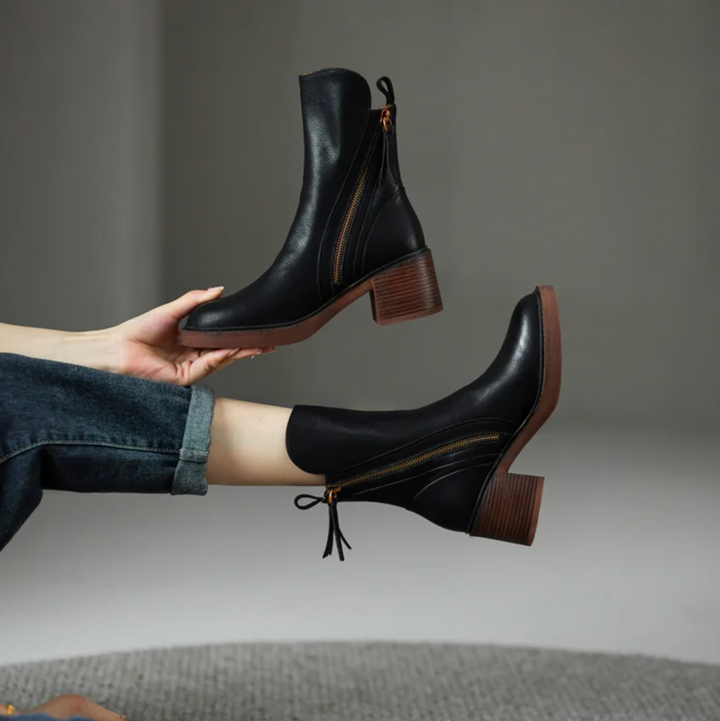 Megan™ | Botins de Couro