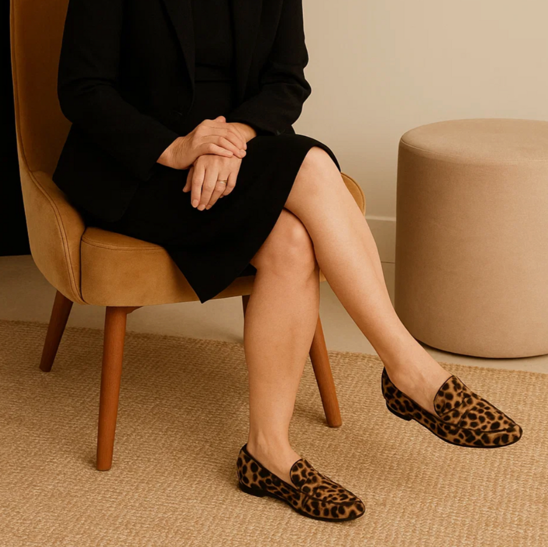 Natasha™ | Leopard Print Loafers