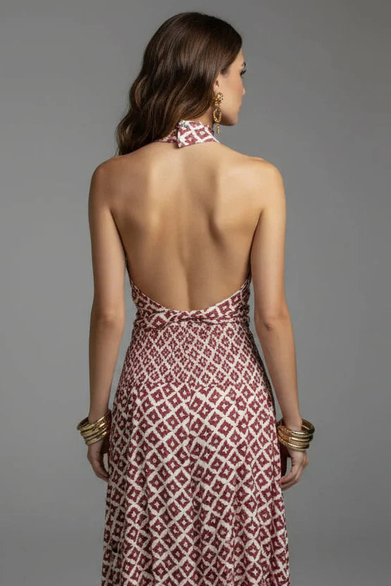 Mickay - Elegant ruched off-the-shoulder Midi  Dress