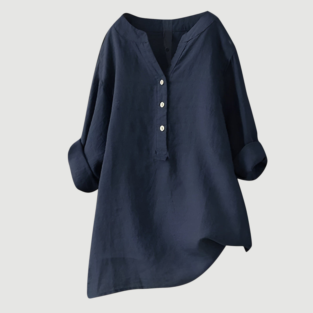 SCARLETT | Blusa de Botões Descontraída com Estilo Descomplicado para o Dia a Dia