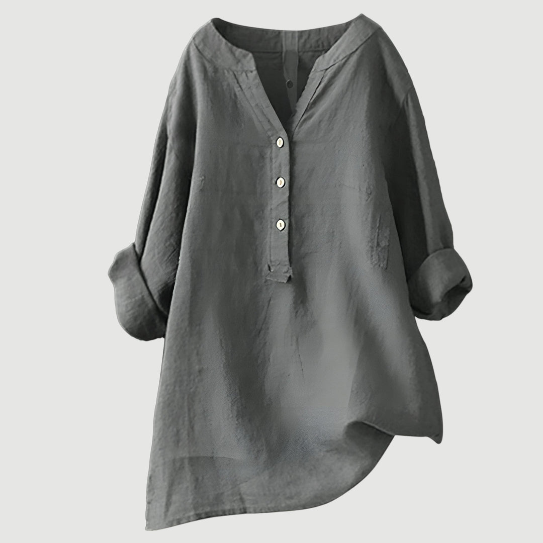 SCARLETT | Blusa de Botões Descontraída com Estilo Descomplicado para o Dia a Dia