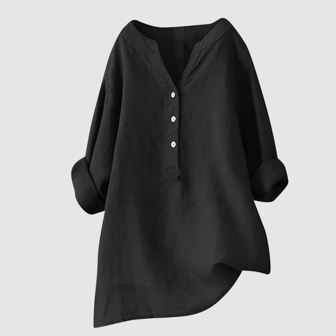 SCARLETT | Blusa de Botões Descontraída com Estilo Descomplicado para o Dia a Dia