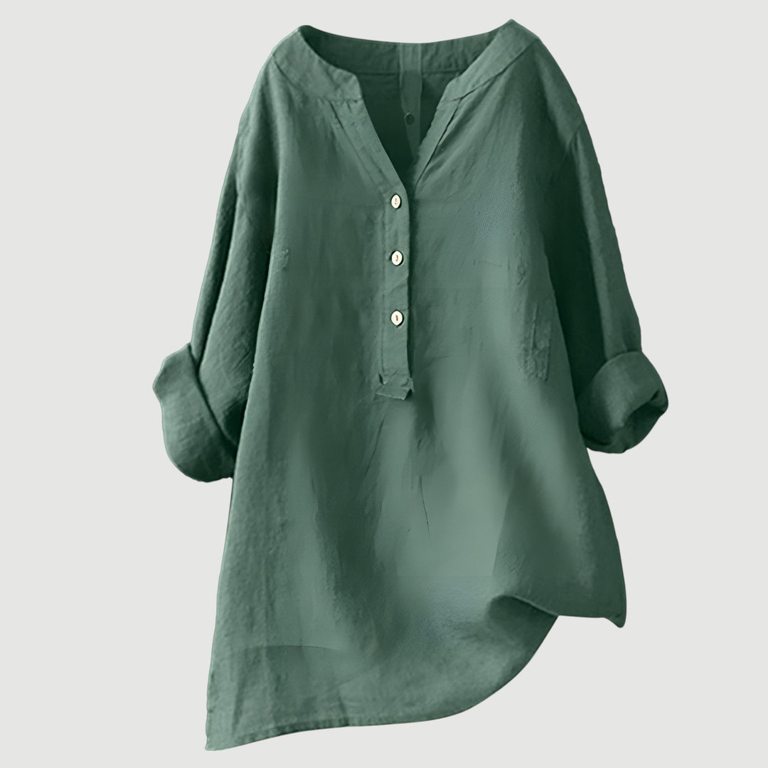 SCARLETT | Blusa de Botões Descontraída com Estilo Descomplicado para o Dia a Dia