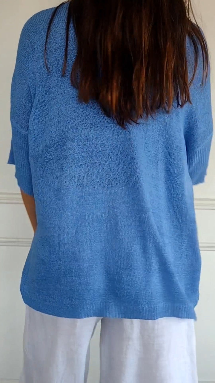 LAUREN™ - Top Casual de Decote em V
