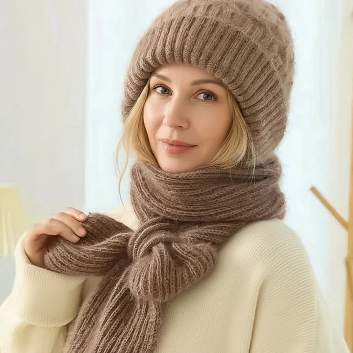 Marie-Claire™ | Warm and Elegant Beanie & Scarf Set