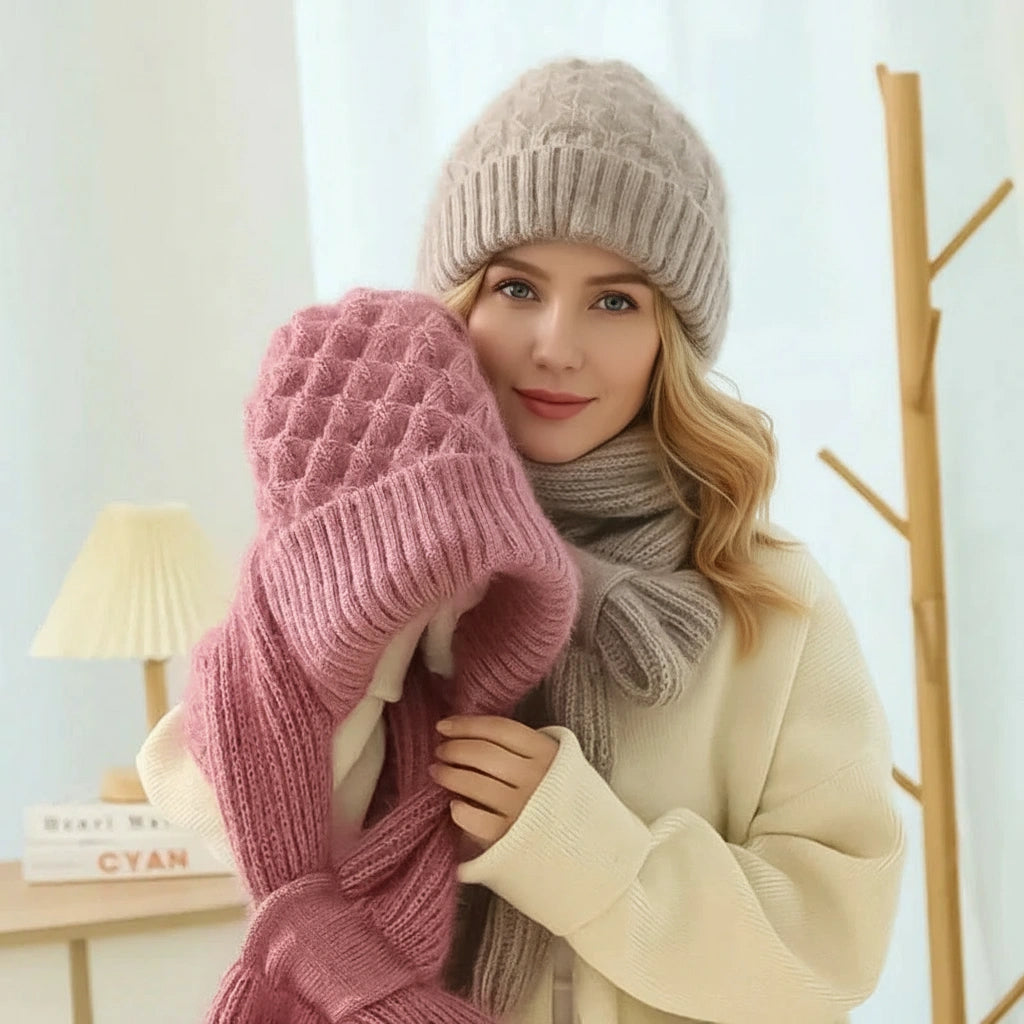 Marie-Claire™ | Warm and Elegant Beanie & Scarf Set