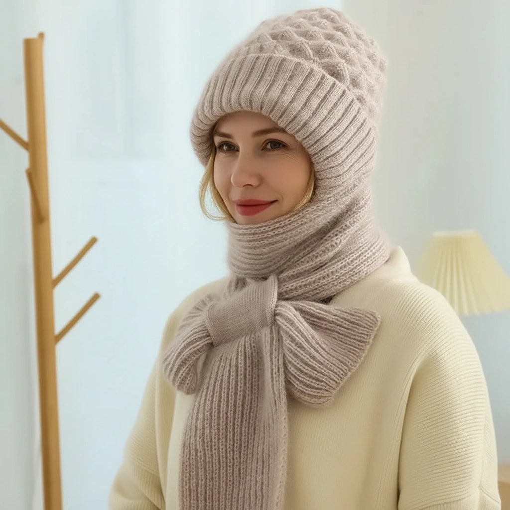 Marie-Claire™ | Warm and Elegant Beanie & Scarf Set
