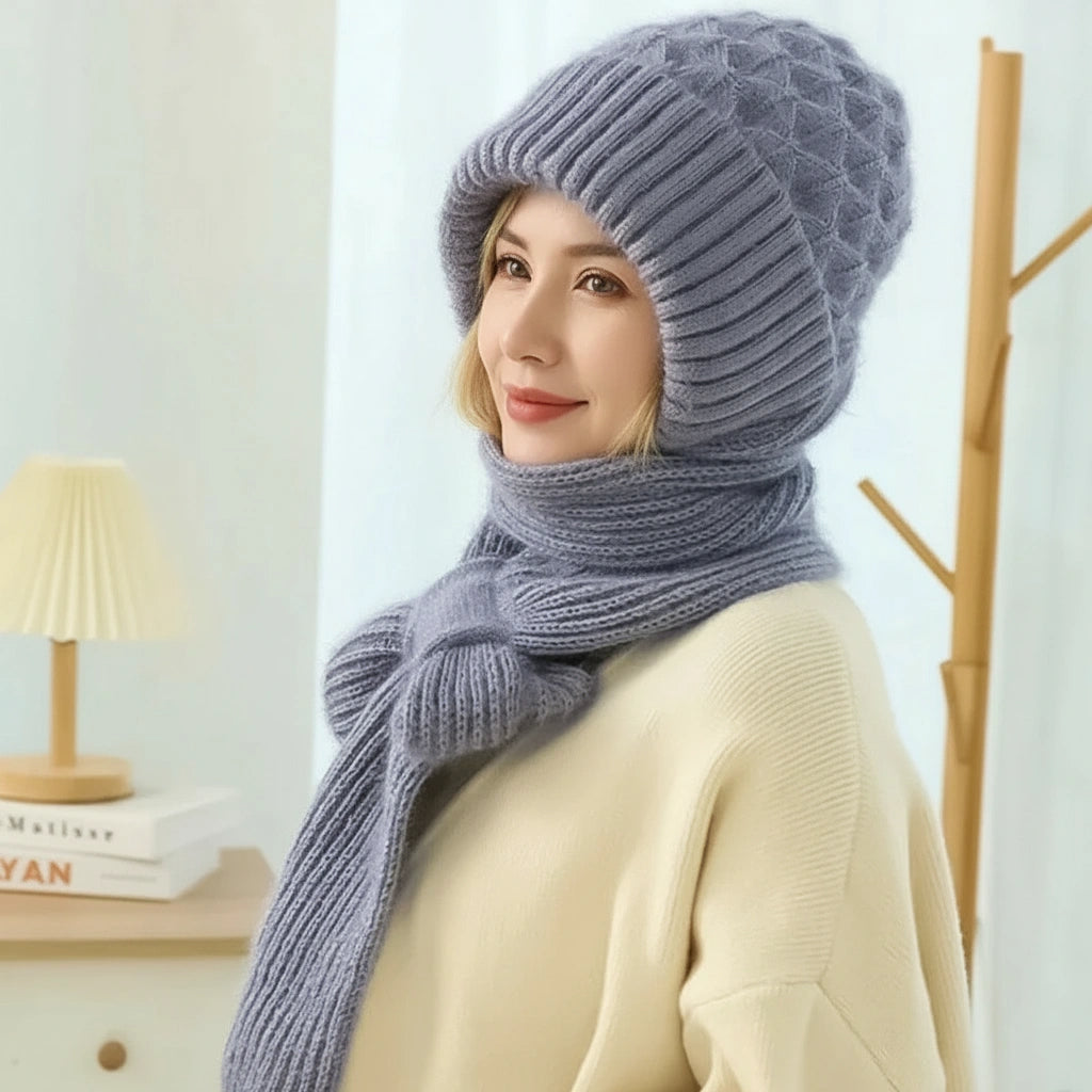 Marie-Claire™ | Warm and Elegant Beanie & Scarf Set