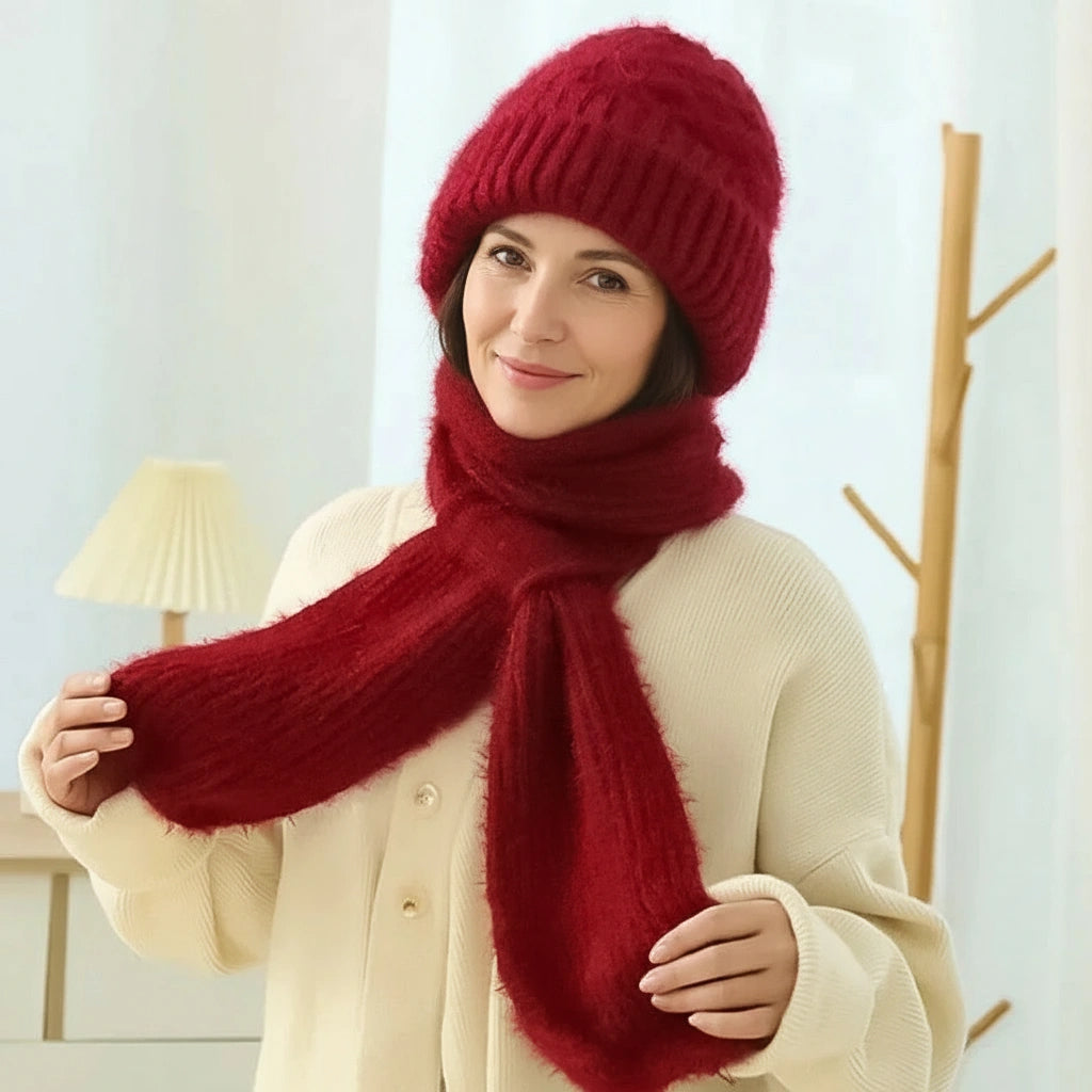 Marie-Claire™ | Warm and Elegant Beanie & Scarf Set