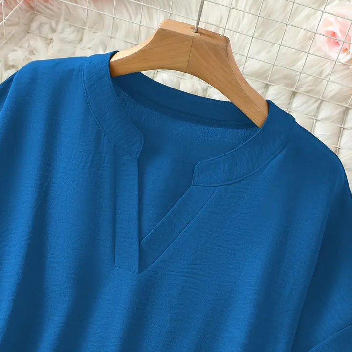 Lena™ | Top Leve com Decote em V