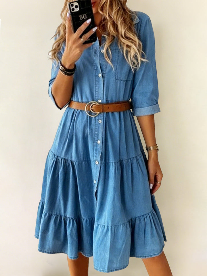 Barbara | Vestido de ganga casual elegante