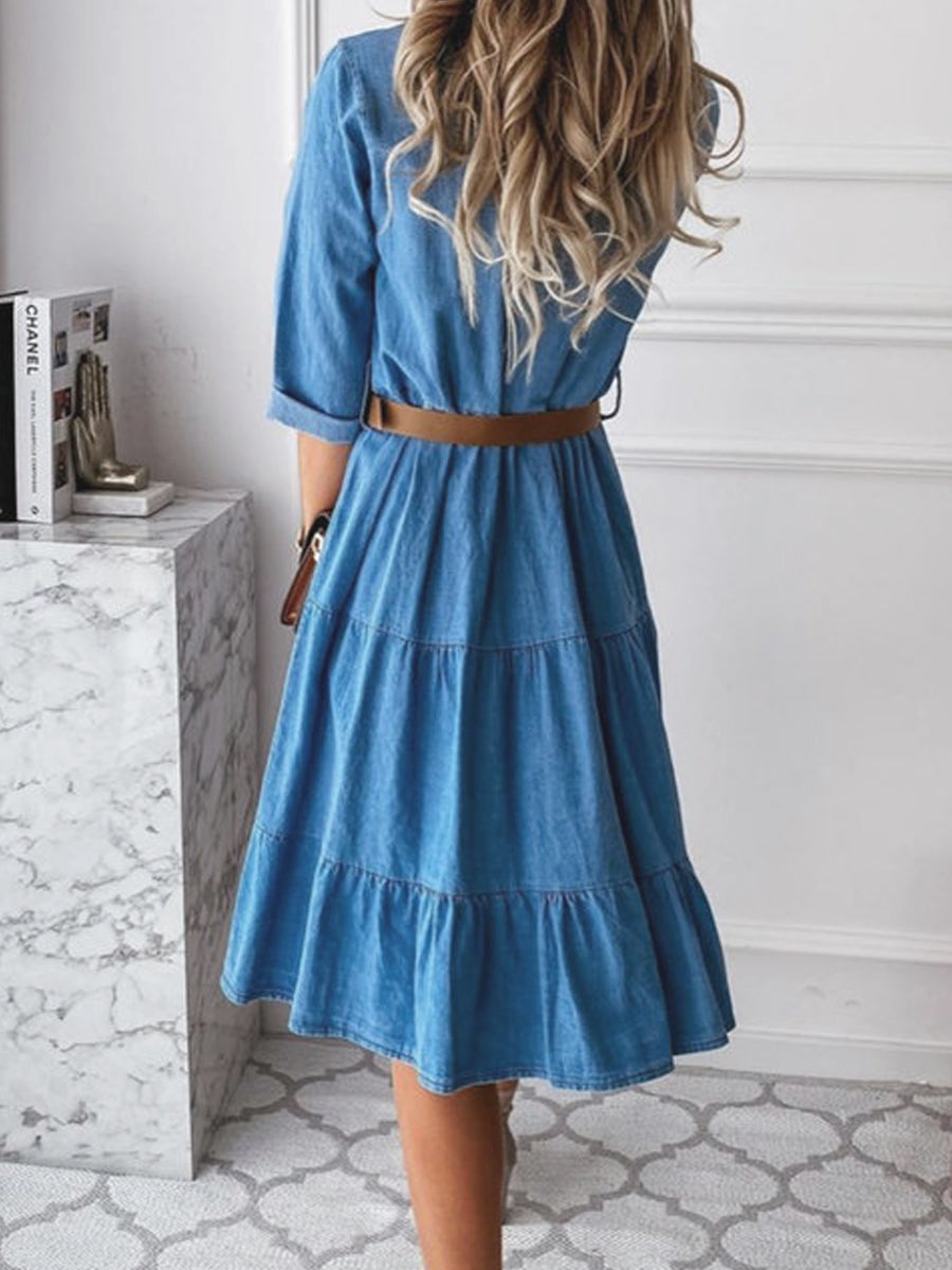 Barbara | Vestido de ganga casual elegante